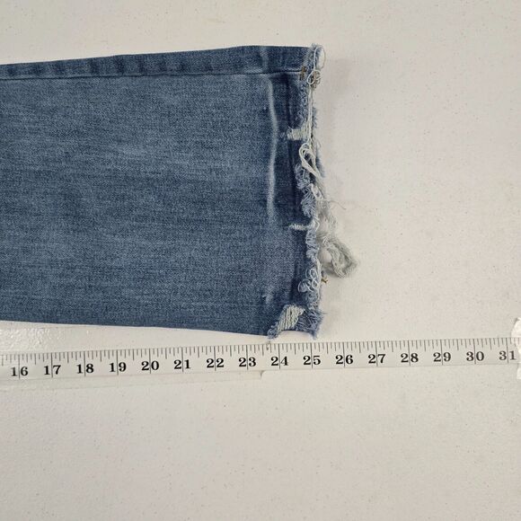 Risen RDP5713‎ High Rise Ankle Flare Jeans blue denim 11/30 womens 4880 - Picture 7 of 13